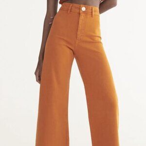 Zara Marine Straight Wide Leg jeans